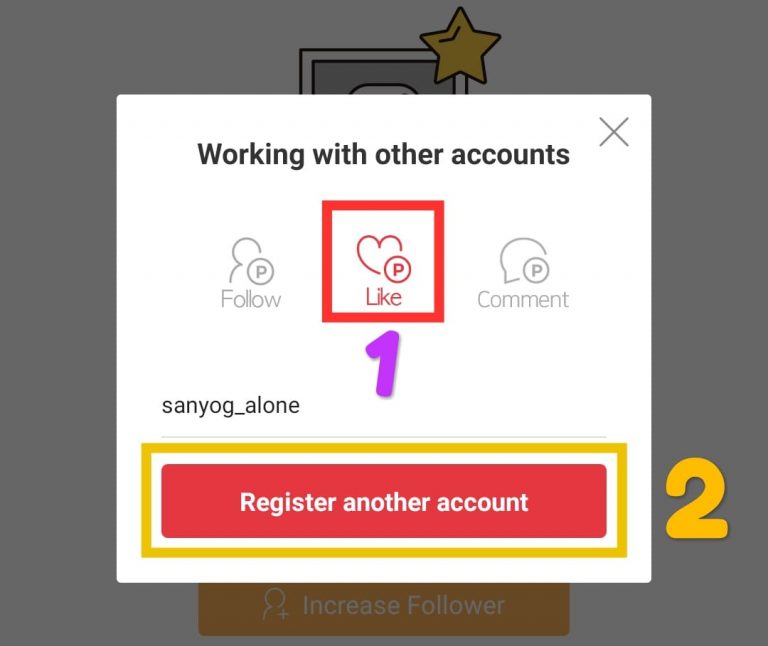 Register Another Account