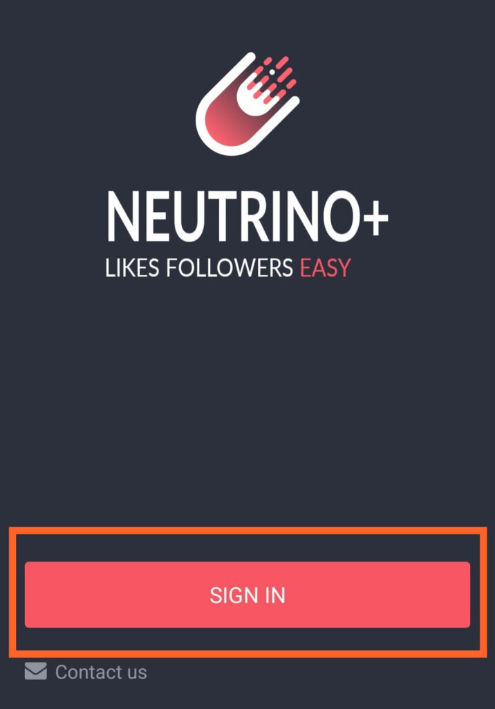 Login instagram account in neutrino app