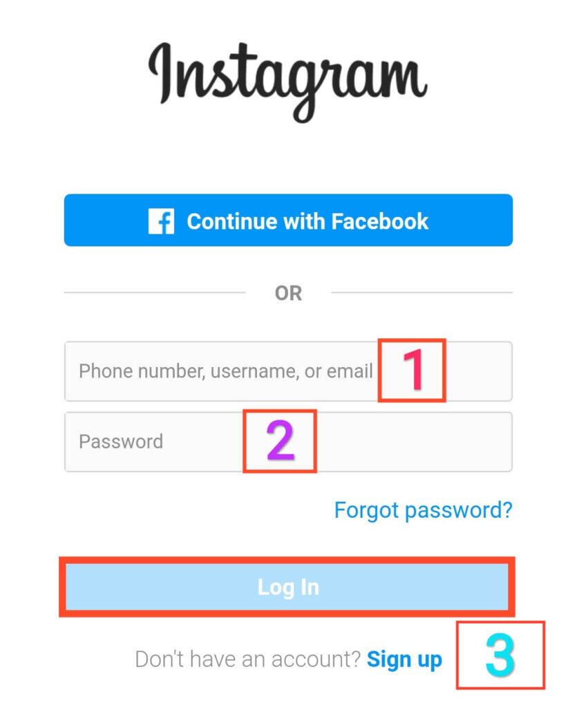 Login Your Instagram Account