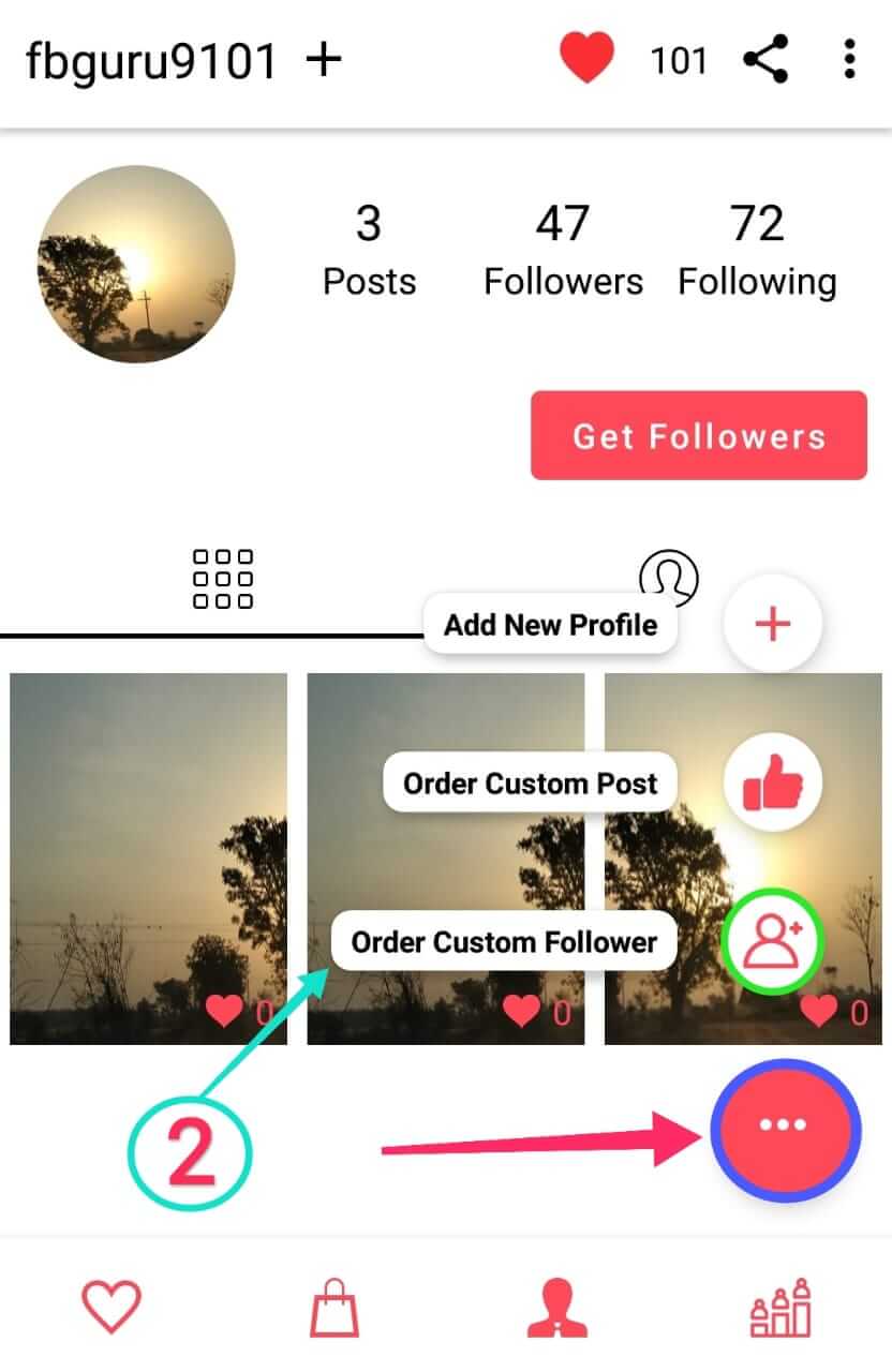 Select Order Custom Follower
